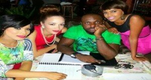 PHOTO: JIM IYKE (), EKU, ZYNLL AND DI ON SET OF ‘AND LOVE COMES AROUND’ PHOTO: JIM IYKE (), EKU, ZYNLL AND DI ON SET OF ‘AND LOVE COMES AROUND’