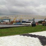 Installation of Foot Bridge at Edet Akpan Avenue Multi Carriage Way to be completed today